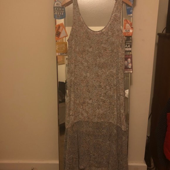 *spring* Tiny floral print sheer dress with liner - Picture 1 of 4